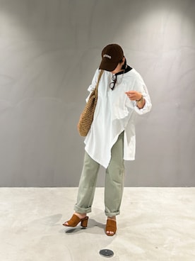 「STYLE DELI（スタイルデリ）のアイテム（パンツ）」を使った、STYELEDELIさん（レディース・156cm）の春コーディネート