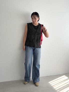 「STYLE DELI（スタイルデリ）のアイテム（パンツ）」を使った、STYELEDELIさん（レディース・156cm）の秋コーディネート