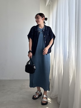 「STYLE DELI（スタイルデリ）のアイテム（ジャケット/アウター）」を使った、STYELEDELIさん（レディース・158cm）の夏コーディネート