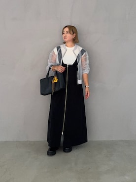 「アイテム（ブルゾン）」を使った、STYELEDELIさん（レディース・163cm）の秋コーディネート
