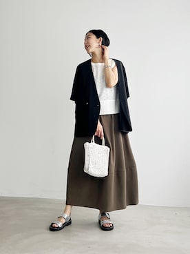 「STYLE DELI（スタイルデリ）のアイテム（テーラードジャケット）」を使った、STYELEDELIさん（レディース・157cm）の春コーディネート