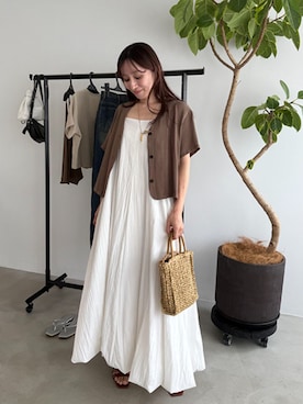 「アイテム（アンサンブル）」を使った、STYELEDELIさん（レディース・157cm）の夏コーディネート
