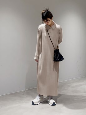「デイリーカジュアル」｜「アイテム（ワンピース/ドレス）」を使った、STYELEDELIさん（レディース・157cm）の春コーディネート