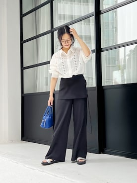 「STYLE DELI（スタイルデリ）のアイテム（パンツ）」を使った、STYELEDELIさん（レディース・157cm）の春コーディネート