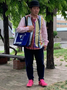 「Scye（サイ）のアイテム（パンツ）」を使った、lawpower1125さん（メンズ・175cm）の春コーディネート