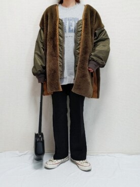 nonさん（レディース・159cm）の秋コーディネート