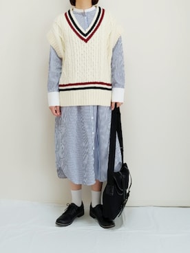「Honeys（ハニーズ）のアイテム（その他シューズ）」を使った、nonさん（レディース・158cm）の春コーディネート