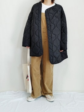 「LEPSIM（レプシィム）のアイテム（オールインワン・サロペット）」を使った、nonさん（レディース・159cm）の秋コーディネート