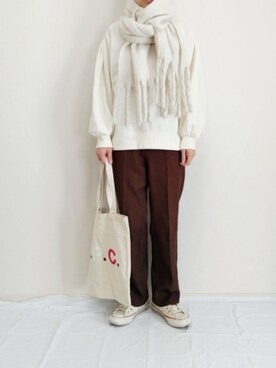 「DHOLIC（ディーホリック）のアイテム（ファッション雑貨）」を使った、nonさん（レディース・158cm）の冬コーディネート