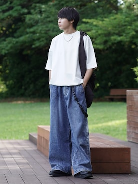 「アイテム（イヤーカフ）」を使った、こーせ︎︎︎︎︎︎︎︎さん（メンズ・169cm）の夏コーディネート
