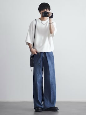 「アイテム（イヤーカフ）」を使った、こーせ︎︎︎︎︎︎︎︎さん（メンズ・169cm）の春コーディネート