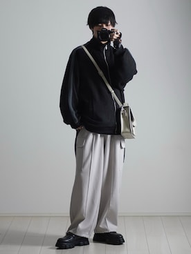 「ETELIO（エテリオ）の【2点セット】サージカルステンレスフープ　イヤーカフ　巾着付き（イヤーカフ）」を使った、こーせ︎︎︎︎︎︎︎︎さん（メンズ・169cm）の冬コーディネート