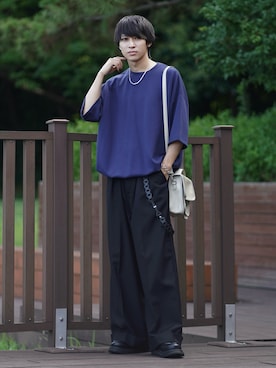「ETELIO（エテリオ）のアイテム（財布/小物）」を使った、こーせ︎︎︎︎︎︎︎︎さん（メンズ・169cm）の夏コーディネート
