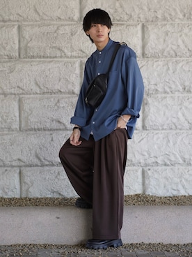 「ETELIO（エテリオ）の【2点セット】サージカルステンレスフープ　イヤーカフ　巾着付き（イヤーカフ）」を使った、こーせ︎︎︎︎︎︎︎︎さん（メンズ・169cm）の春コーディネート