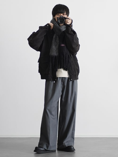 テールドシエル メゾンシリーズ 2024vt 2本セット ミリタリーデザイン12オンスデニムショートブルゾン【セットアップ可能