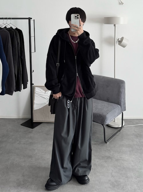 RILY　コーデュロイパーカー　白　サイズL RILY コーデュロイパーカー 白 サイズL