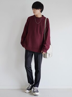 「春ニット」｜こーせ︎︎︎︎︎︎︎︎さん（メンズ・169cm）の春コーディネート