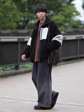 「ハロウィン」｜「アイテム（その他アウター）」を使った、こーせ︎︎︎︎︎︎︎︎さん（メンズ・169cm）の秋コーディネート
