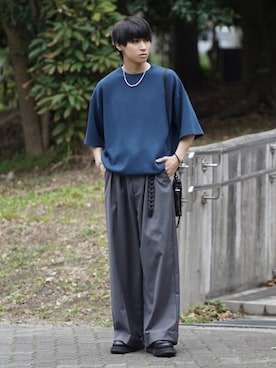 「アイテム（イヤーカフ）」を使った、こーせ︎︎︎︎︎︎︎︎さん（メンズ・169cm）の春コーディネート