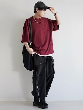 「shiki tokyo（シキトウキョウ）のアイテム（スニーカー）」を使った、こーせ︎︎︎︎︎︎︎︎さん（メンズ・169cm）の春コーディネート