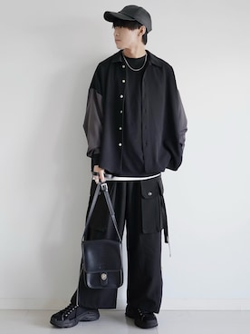 「shiki tokyo（シキトウキョウ）のアイテム（スニーカー）」を使った、こーせ︎︎︎︎︎︎︎︎さん（メンズ・169cm）の春コーディネート