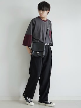 「ETELIO（エテリオ）の【2点セット】サージカルステンレスフープ　イヤーカフ　巾着付き（イヤーカフ）」を使った、こーせ︎︎︎︎︎︎︎︎さん（メンズ・169cm）の夏コーディネート