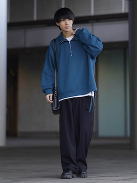 「アイテム（イヤーカフ）」を使った、こーせ︎︎︎︎︎︎︎︎さん（メンズ・169cm）の冬コーディネート