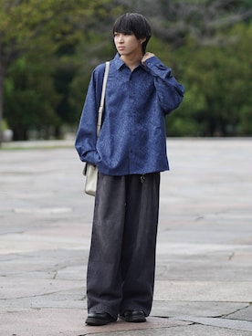「アイテム（モカシン/デッキシューズ）」を使った、こーせ︎︎︎︎︎︎︎︎さん（メンズ・169cm）の秋コーディネート