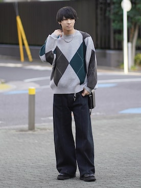 「ETELIO（エテリオ）のアイテム」を使った、こーせ︎︎︎︎︎︎︎︎さん（メンズ・169cm）の春コーディネート