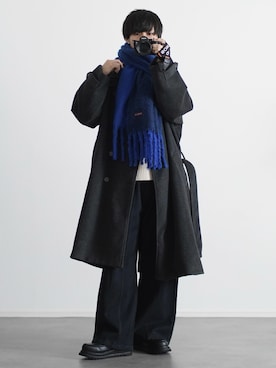 「アイテム（モカシン/デッキシューズ）」を使った、こーせ︎︎︎︎︎︎︎︎さん（メンズ・169cm）の秋コーディネート