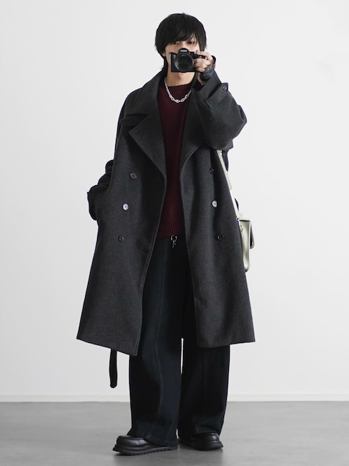 eleventy ダブルチェスターコート モスグリーン サイズ52 eleventy ダブルチェスターコート モスグリーン サイズ52