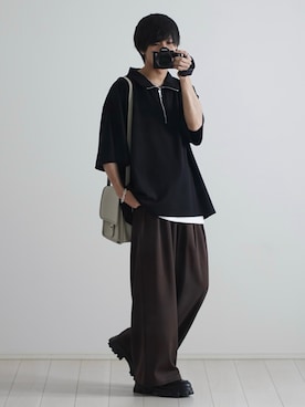 「ETELIO（エテリオ）の【2点セット】サージカルステンレスフープ　イヤーカフ　巾着付き（イヤーカフ）」を使った、こーせ︎︎︎︎︎︎︎︎さん（メンズ・169cm）の春コーディネート