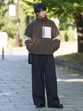 「アイテム（モカシン/デッキシューズ）」を使った、こーせ︎︎︎︎︎︎︎︎さん（メンズ・169cm）の秋コーディネート