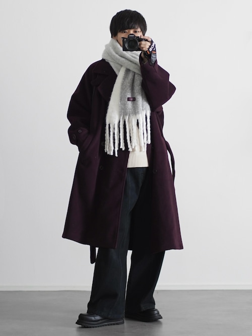 ウール混メルトンダブルチェスターコート（チェスターコート）｜ETELIO