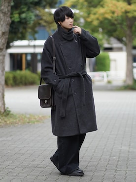 「アイテム（イヤーカフ）」を使った、こーせ︎︎︎︎︎︎︎︎さん（メンズ・169cm）の冬コーディネート