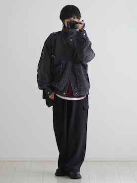 「アイテム（デニムジャケット）」を使った、こーせ︎︎︎︎︎︎︎︎さん（メンズ・169cm）の夏コーディネート