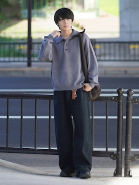 「アイテム（イヤーカフ）」を使った、こーせ︎︎︎︎︎︎︎︎さん（メンズ・169cm）の秋コーディネート