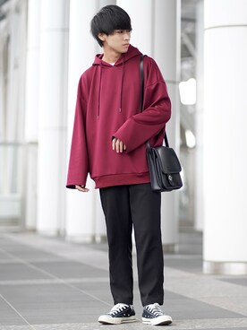 「ETELIO（エテリオ）のアイテム（テーラードジャケット）」を使った、こーせ︎︎︎︎︎︎︎︎さん（メンズ・169cm）の秋コーディネート