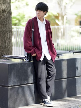 「ETELIO（エテリオ）のアイテム（テーラードジャケット）」を使った、こーせ︎︎︎︎︎︎︎︎さん（メンズ・169cm）の秋コーディネート