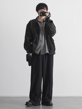 「アイテム（モカシン/デッキシューズ）」を使った、こーせ︎︎︎︎︎︎︎︎さん（メンズ・169cm）の冬コーディネート