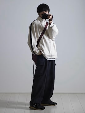 「ETELIO（エテリオ）の【2点セット】サージカルステンレスフープ　イヤーカフ　巾着付き（イヤーカフ）」を使った、こーせ︎︎︎︎︎︎︎︎さん（メンズ・169cm）の冬コーディネート