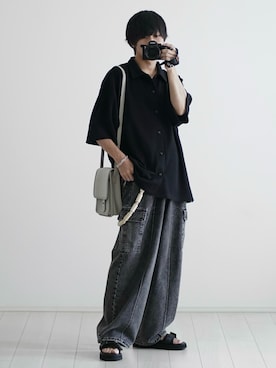 「アイテム（イヤーカフ）」を使った、こーせ︎︎︎︎︎︎︎︎さん（メンズ・169cm）の春コーディネート