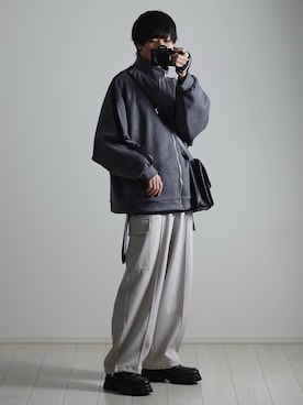 「DEVICE（デバイス）の【WEARISTA こーせ ×DEVICE コラボ】Rename フロントバックル ショルダーバッグ（ショルダーバッグ）」を使った、こーせ︎︎︎︎︎︎︎︎さん（メンズ・169cm）の冬コーディネート