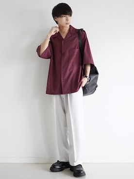 「ETELIO（エテリオ）の【2点セット】サージカルステンレスフープ　イヤーカフ　巾着付き（イヤーカフ）」を使った、こーせ︎︎︎︎︎︎︎︎さん（メンズ・169cm）の夏コーディネート