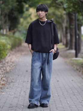 「アイテム（イヤーカフ）」を使った、こーせ︎︎︎︎︎︎︎︎さん（メンズ・169cm）の春コーディネート