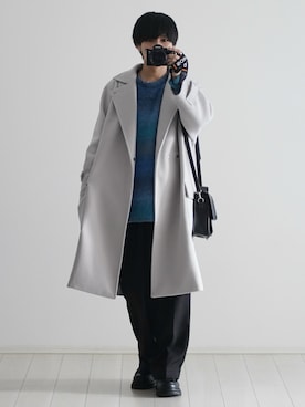 「アイテム（チェスターコート）」を使った、こーせ︎︎︎︎︎︎︎︎さん（メンズ・169cm）の秋コーディネート