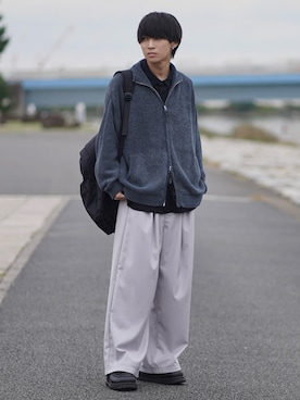 「アイテム（イヤーカフ）」を使った、こーせ︎︎︎︎︎︎︎︎さん（メンズ・169cm）の秋コーディネート