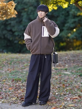 「ETELIO（エテリオ）の【2点セット】サージカルステンレスフープ　イヤーカフ　巾着付き（イヤーカフ）」を使った、こーせ︎︎︎︎︎︎︎︎さん（メンズ・169cm）の冬コーディネート