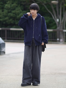 「アイテム（イヤーカフ）」を使った、こーせ︎︎︎︎︎︎︎︎さん（メンズ・169cm）の秋コーディネート