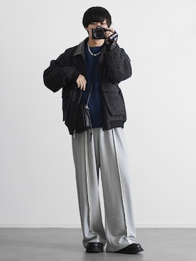 「アイテム（その他アウター）」を使った、こーせ︎︎︎︎︎︎︎︎さん（メンズ・169cm）の秋コーディネート